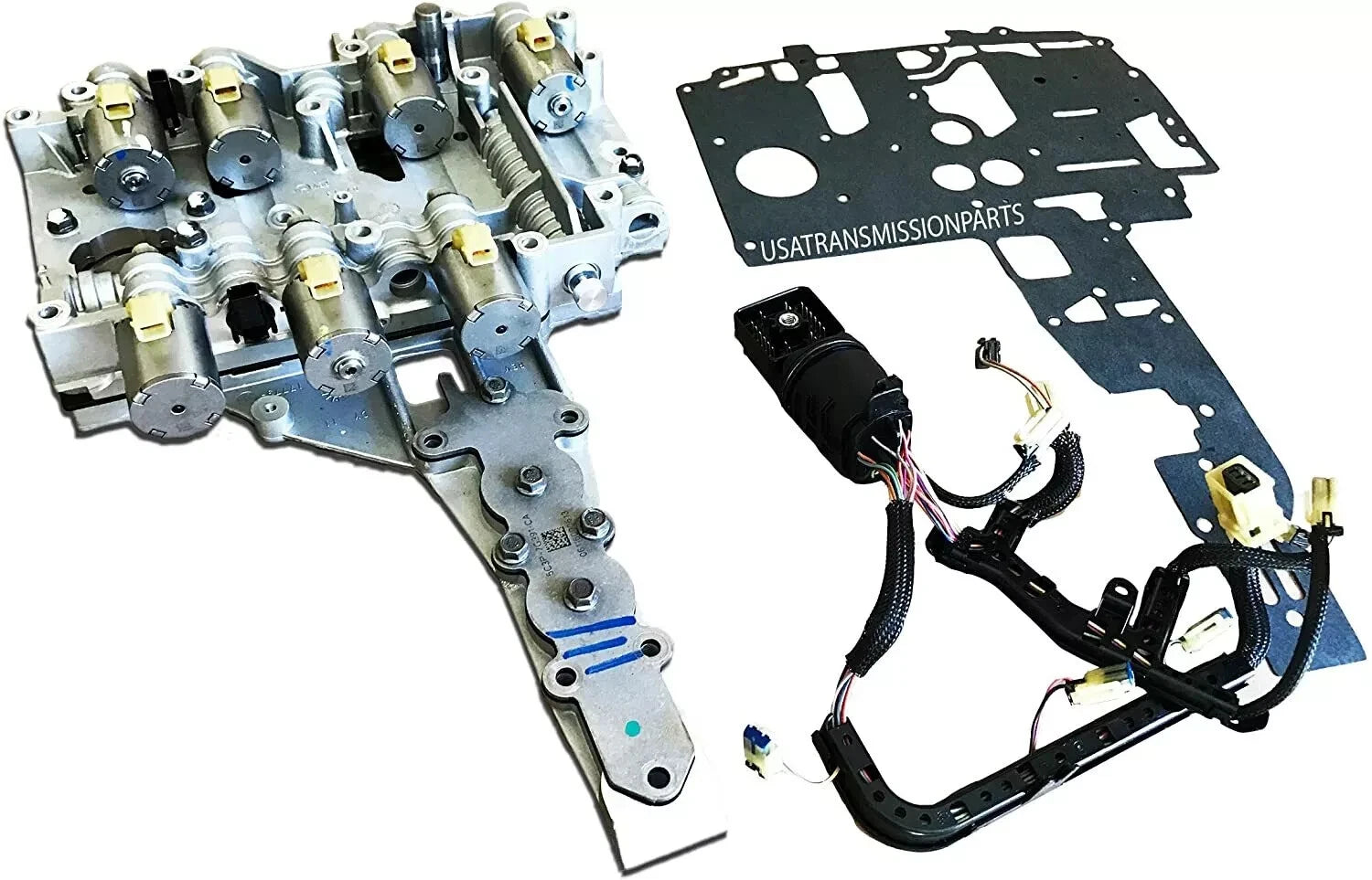 5R110W VALVE BODY WITH HARNESS AND NEW GASKET FULL DELUXE KIT Fits Ford 2003-UP