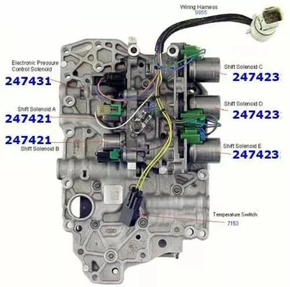 FNR5 FS5A-EL TRANSMISSION VALVE BODY with SOLENOIDS FITS MAZDA